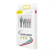 Baseus Fast 4-in-1 Cable For lightning+Type-C+Micro(2) 3.5A 1.2M Black (CA1T4-C01)