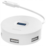 Хаб Baseus round box HUB adapter Type-C to USB3.0*1+USB2.0*3 (CAHUB-G02)