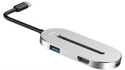 Хаб Baseus O HUB Type-C Multi-function Converter Silver (CABOOK-0S)