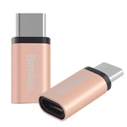 Переходник Baseus Sharp Micro To Type-C Adapter Rose gold (CATYPEC-DL0R)