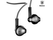 Внутриканальные наушники Baseus Times think Encok H03 drive-by-wire headphones (side in-ear + plating + 3.5 mm interface Tarnish (NGH03-0A)