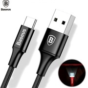 Кабель Baseus Rapid Series Type-C Cable (Indicator light ) 2M , Черный (CATSU-С01)