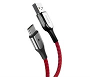 Кабель Baseus X-type Light For Type-c 2A 1M, Красный (CATXD-B09)