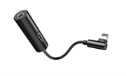 Аудиоадаптер Baseus L42 IP Male to 3.5mm+IP Female Adapter Черный (CALL42-01)