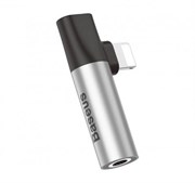 Переходник Baseus L43 Lightning (M) - Lightning (F) + jack 3.5mm (F) (CALL43-S1)
