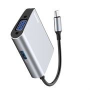 Хаб Baseus Enjoyment series Type-C to VGA+ USB 3.0  HUB Adapter (CATSX-E0G)