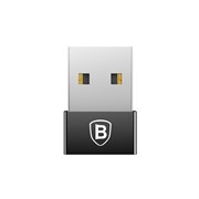 Переходник Baseus Exquisite USB Male to Type-C Female Adapter Converter 2.4A (CATJQ-A01)