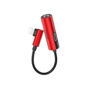 Переходник Baseus L42 IP Male to 3.5mm+IP Female Adapter (CALL42-91)