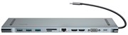 Хаб Baseus Enjoyment Series  PD/HD4K*2/VGA/RJ45/SD/TF/USB*3/Adapter (CATSX-G0G)