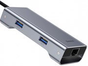USB-концентратор Baseus Multi-functional HUB Type-C - 2xUSB/HDMI/Type-C/RJ45 (CATXF-0G)
