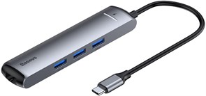 USB-концентратор Baseus Mechanical Eye (CAHUB-J0G), разъемов: 3