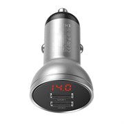 Автомобильное зарядное устройство Baseus Digital Display Dual USB 4.8A Car Charger 24W (CCBX-0S)