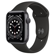 Часы Apple Watch 6 (Корпус из алюминия цвета «серый космос» - Спортивный ремешок)