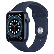 Часы Apple Watch 6 (Корпус из алюминия синего цвета - Спортивный ремешок)