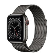 Часы Apple Watch 6 (Корпус из стали графитового цвета - Миланский графитовый ремешок)