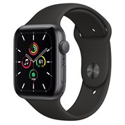 Часы Apple Watch SE (Корпус из алюминия цвета «серый космос» - Спортивный ремешок)