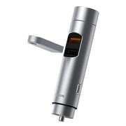 FM-трансмиттер Baseus Bluetooth 5.0 FM Transmiter car charger 2x USB 3A 18W (CCNLZ-C0S)