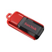Флеш-накопитель USB  64GB  SanDisk  Cruzer Switch  чёрный/красный