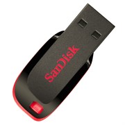 Флеш-накопитель USB  128GB  SanDisk  CZ50  Cruzer Blade  чёрный