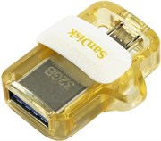 Флеш-накопитель USB 3.0  32GB  SanDisk  Ultra Android Dual Drive  OTG  белый/золото