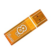 Флеш-накопитель USB  8GB  Smart Buy  Glossy  оранжевый