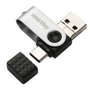 Флеш-накопитель USB 3.0  32GB  Smart Buy  Trio  3-in-1 (USB Type-A + USB Type-C + micro USB)