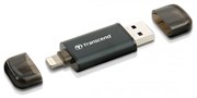 Флеш-накопитель USB  3.1  64GB  Transcend  300 JetDrive Go (USB/lightning) MFi  чёрный