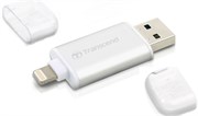 Флеш-накопитель USB  3.1  128GB  Transcend  JetDrive Go 300  (USB/lightning)  MFi  серебро