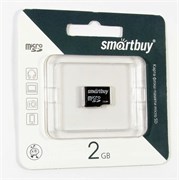 Карта памяти MicroSD  2GB  Smart Buy без адаптера