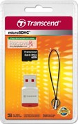 Карта памяти MicroSD  8GB  Transcend Class 10 +  USB Reader