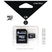Карта памяти MicroSDXC  256GB  Smart Buy Class 10 UHS-I + SD адаптер