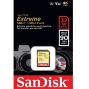 Карта памяти SDHC  32GB  SanDisk Class 10 Extreme Plus V30 UHS-I U3 (90 Mb/s)