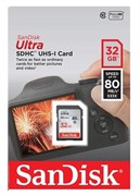 Карта памяти SDHC  32GB  SanDisk Class 10 Ultra UHS-I (80 Mb/s)