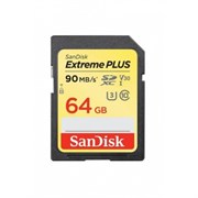 Карта памяти SDXC  64GB  SanDisk Class 10 Extreme Plus V30 UHS-I U3 (90 Mb/s)