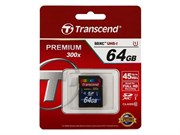 Карта памяти SDXC  64GB  Transcend Class 10 UHS-I (300x)