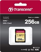 Карта памяти SDXC  256GB  Transcend Class10 UHS-I U3