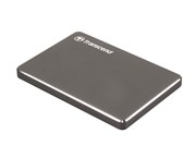 Внешний жесткий диск HDD  Transcend  1 TB  25C3 StoreJet, Extra Slim серый, 2.5", USB 3.0