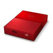 Внешний жесткий диск HDD  WD  4 TB  My Passport красный, 2.5", USB 3.0