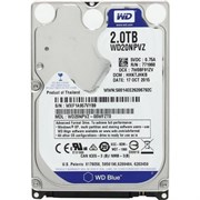 Внутренний жесткий диск HDD  WD  2TB, SATA-III, 5400 RPM,  8 Mb, 2.5'', Mobile, синий