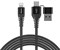 Кабель Baseus 3-in-1 And Dual Output  USB Cable For IP , Черный (CA3IN1-01) - фото 10389