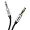 AUX кабель Baseus Yiven Audio Cable M30 0.5M, Серебро+черный (CAM30-AS1) - фото 10643