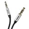 AUX кабель Baseus Yiven Audio Cable M30 1M, Серебро+черный (CAM30-BS1) - фото 10645