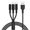 Кабель Hoco X25 Soarer one pull three charging cable Lightning+Micro-USB+Type-C - фото 13481