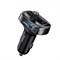 Автомобильное зарядное устройство с FM-тюнером, Baseus T typed Bluetooth MP3 charger with car holder (CCALL-TM01) Black