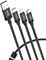 Кабель Baseus Data Faction 3-in-1 Cable 1,2m 3.5A  (CAMLT-PY01) - фото 16056