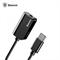 Аудиоадаптер Baseus Type-C Male To Type-C Female +3.5MM Female Adapter L40, Черный (CATL40-01) - фото 16935