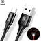 Кабель Baseus Rapid Series Type-C Cable (Indicator light ) 25CM , Черный (CATSU-A01) - фото 16957