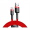 Кабель Baseus cafule  Cable USB For Type-C 2A 2M Красный (CATKLF-C09) - фото 17006