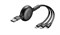 Кабель Baseus Little Octopus Adjustable 3-in-1 Lightning+USB-C+micro-USB , 1,2m (CAMLT-ZY01) - фото 19071