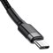 Кабель Baseus Cafule Series Type-C PD2.0 60W Flash charge Cable (20V 3A) 2M (CATKLF-HG1) - фото 19394